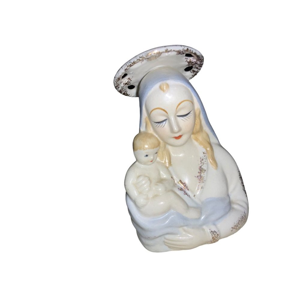 Virgin Mary and Baby Planter- Japan